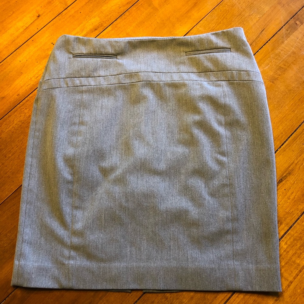 Express Grey Pencil Skirt, Size 4
